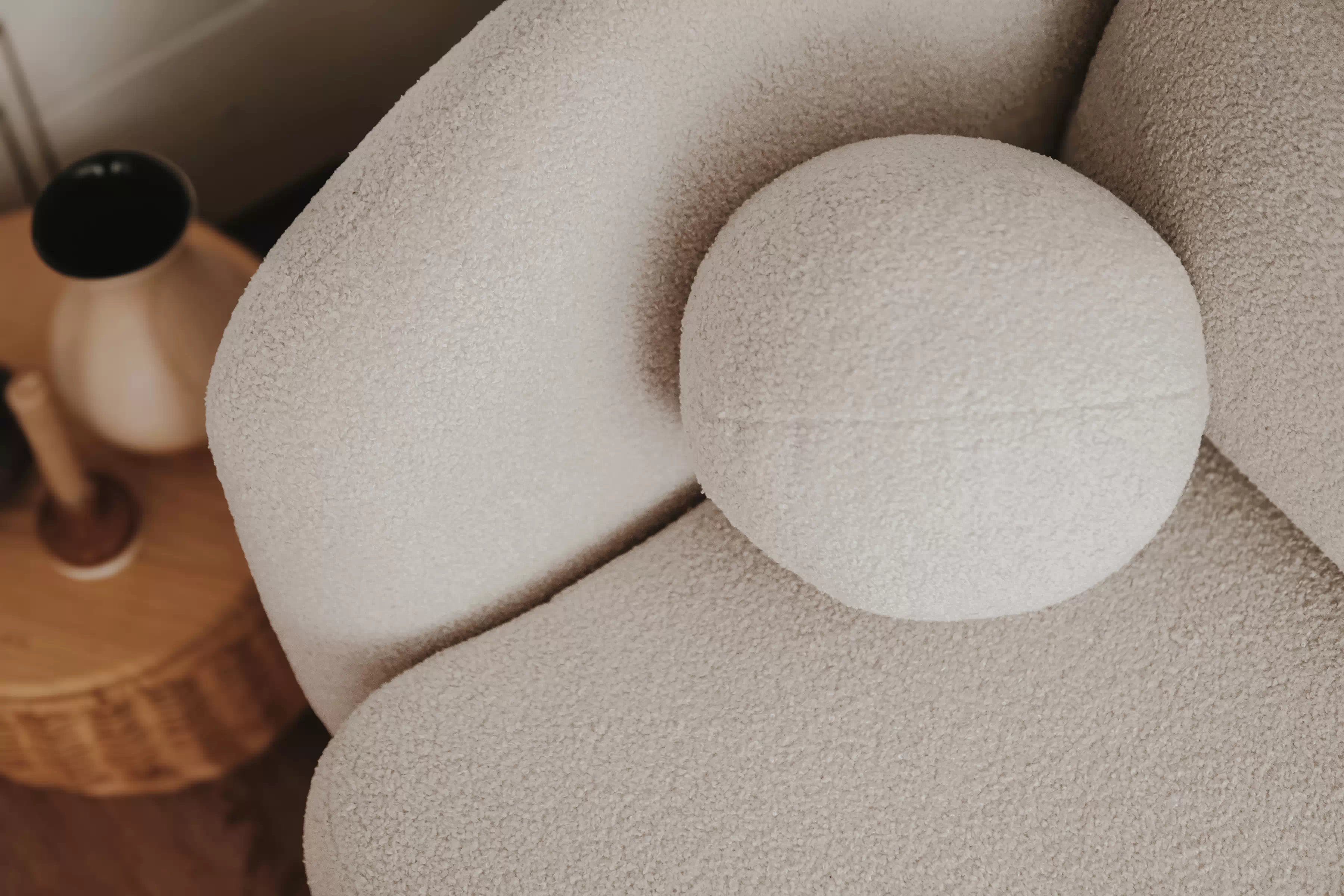 Kulatý dekorační polštář Polštář kula 