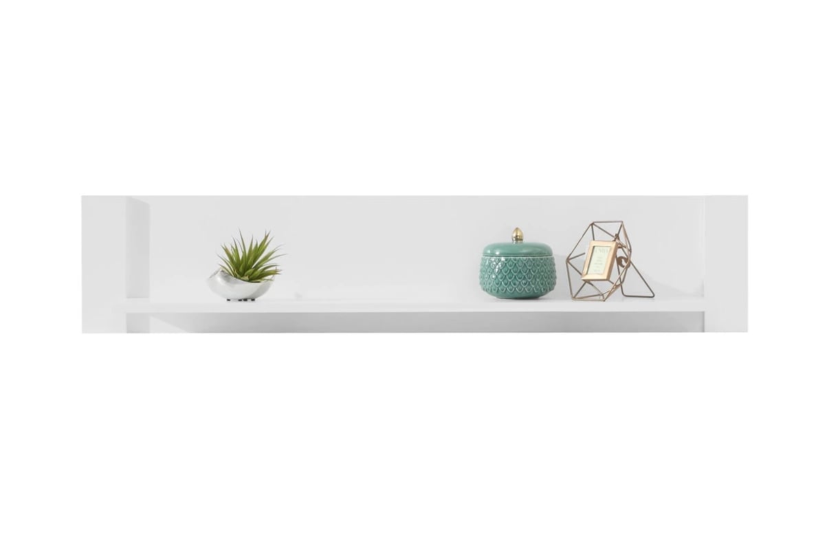 Polica na stenu Bergen 120 cm - biela Polica Bergen 11