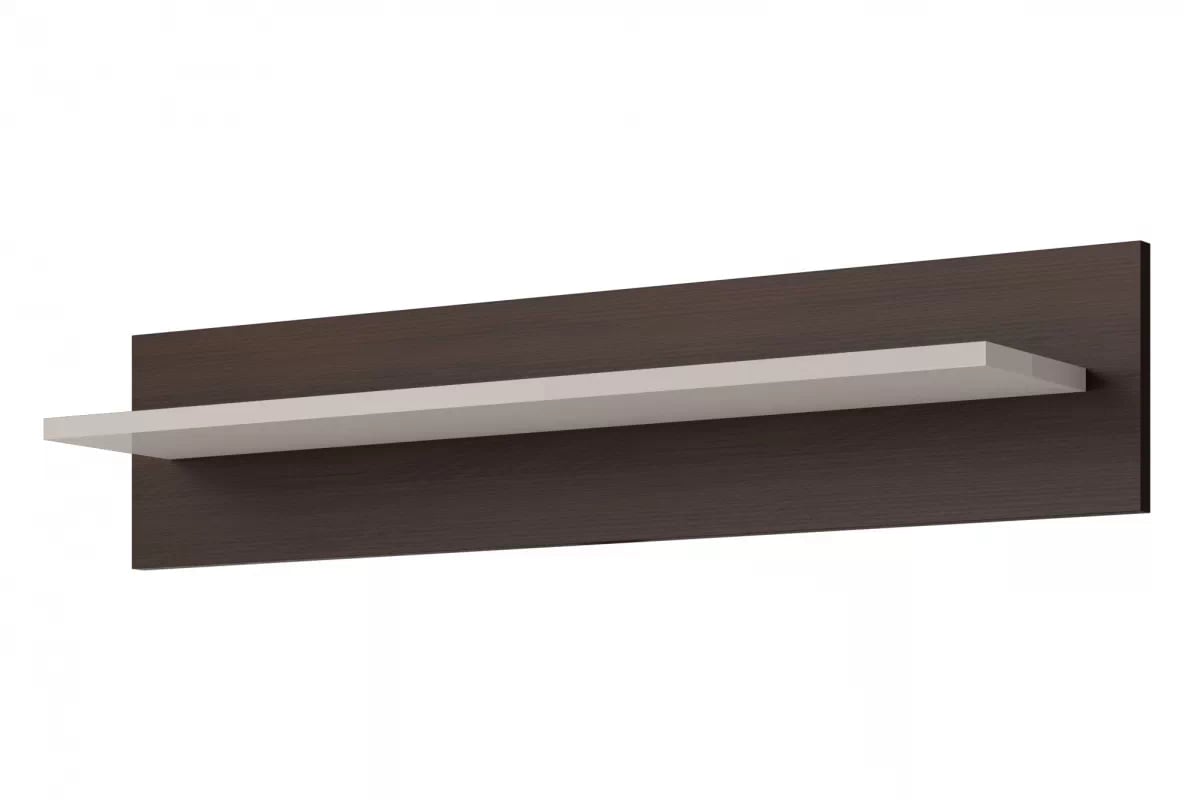 police krotka Magnus 01- dub tmavý dub sonoma / sand grey lesk - Omezená nabídka  police krotka Magnus 01- dub tmavý dub sonoma / sand grey lesk - Výprodej