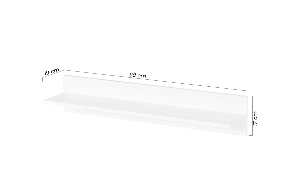 Závěsná police Lomaro 90 cm - bílá police závěsná Lomaro 90 cm - bílá 