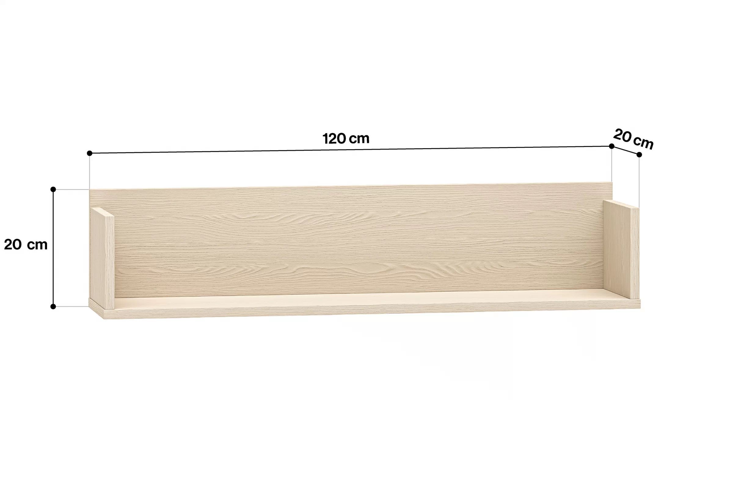 Polica Marla 90 cm - púštny piesok Polica závesná Marla 90 cm - piasek pustyni