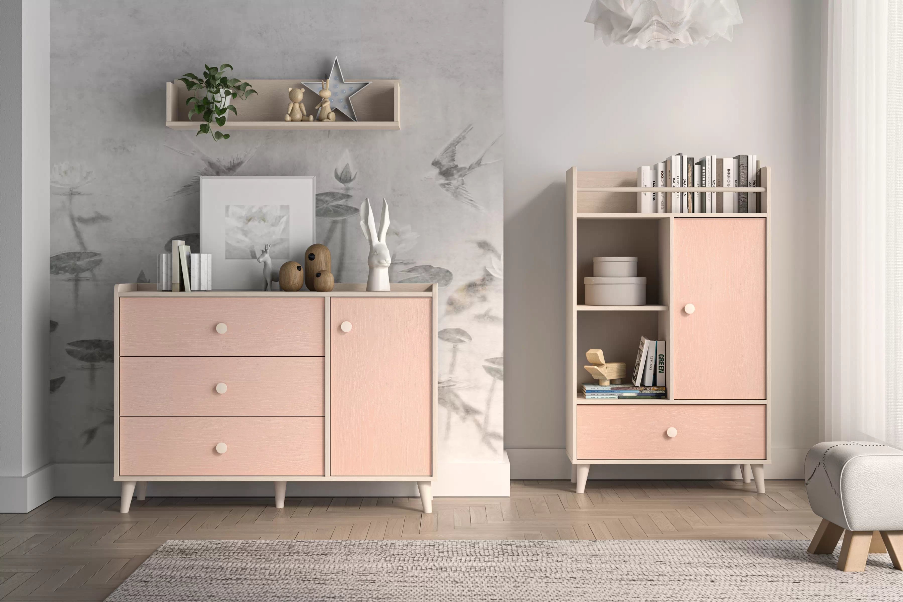 Polica Marla 90 cm - púštny piesok Polica závesná Marla 90 cm - piasek pustyni