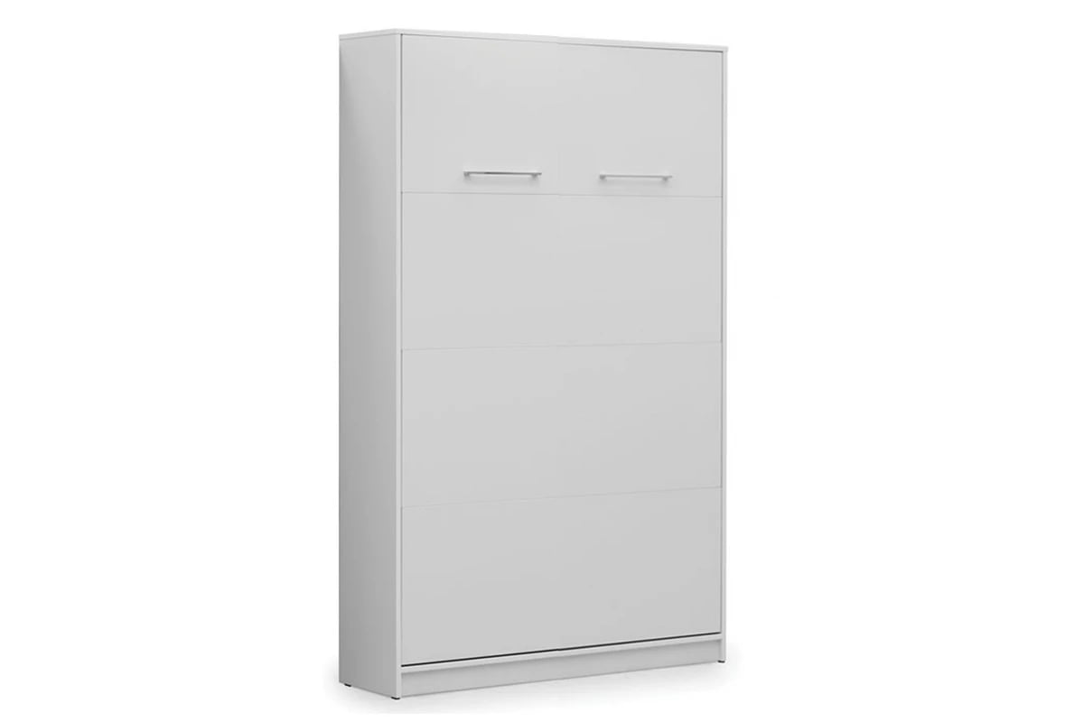 Vertikální sklápěcí postel Basic 120x200 cm - bílý mat sklápěcí postel do obývacího pokoje