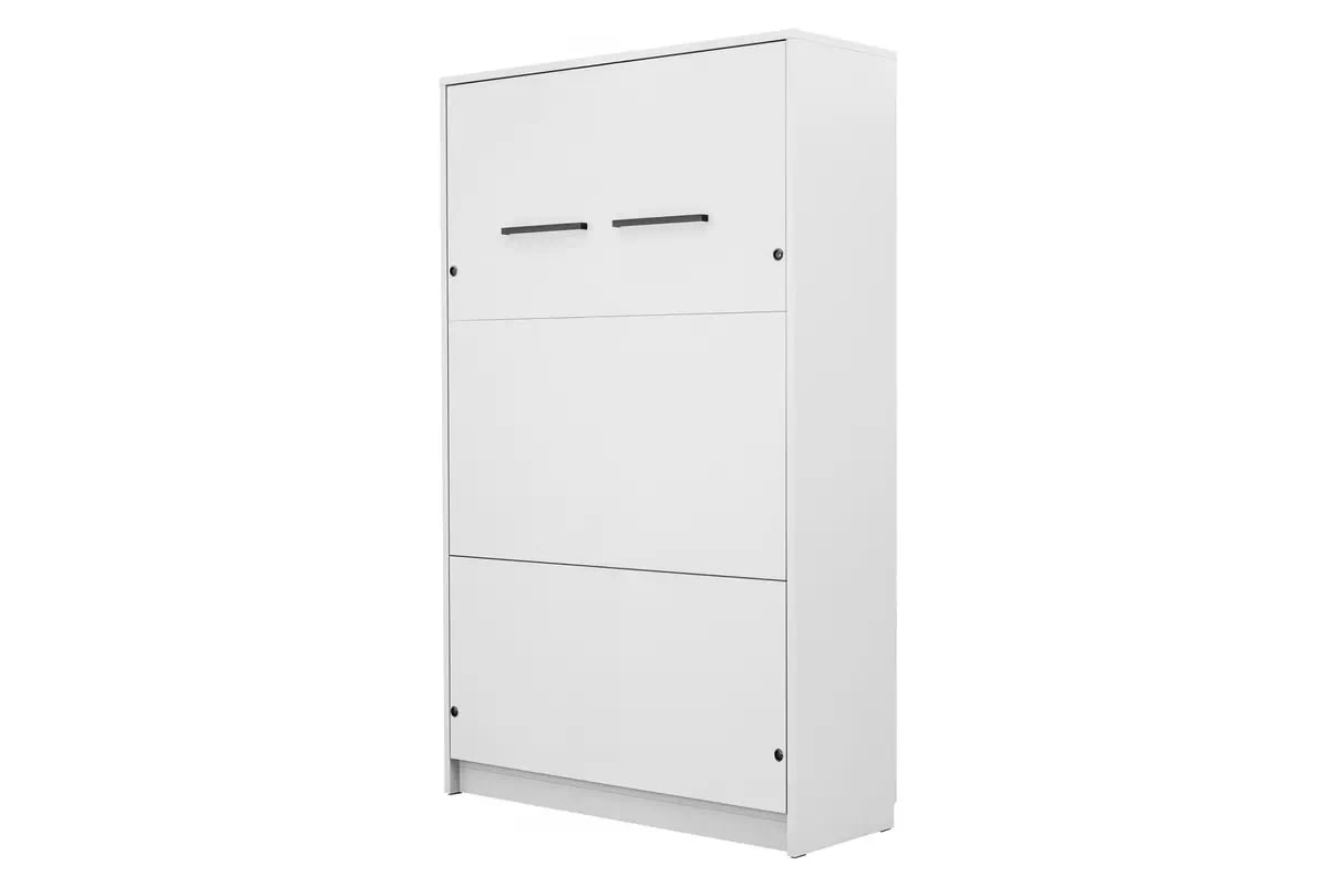 Vertikálna sklápacia posteľ Genius 140x200 s písacím stolom - biely mat Polkotapczan vertikálny Genius 140x200 s písacím stolom - biely mat