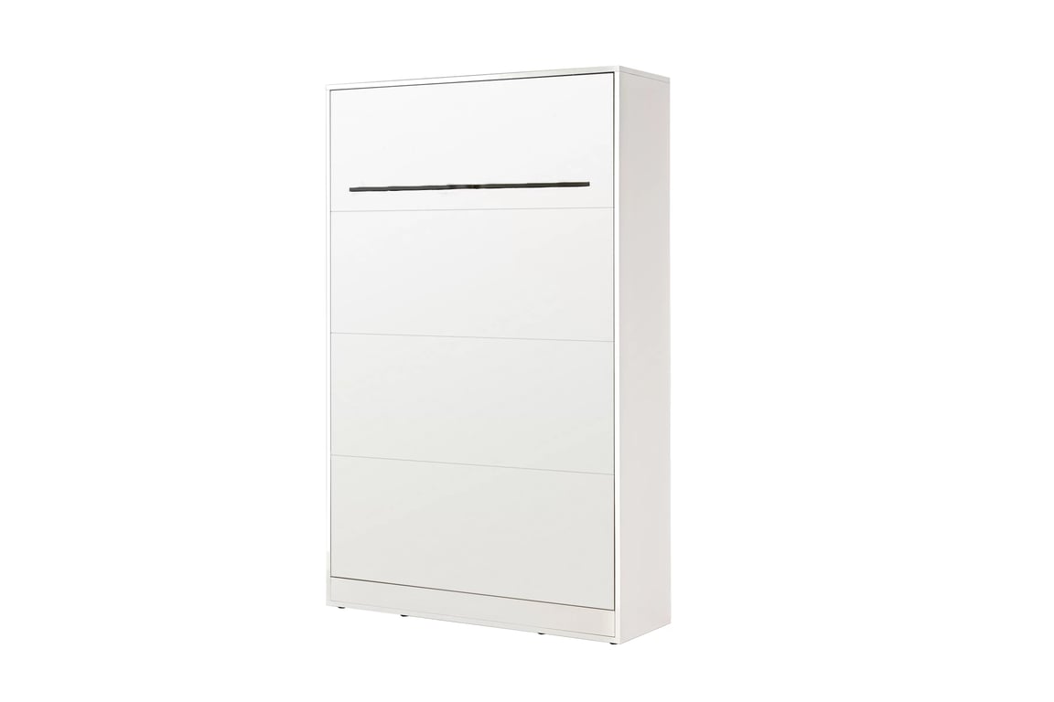 Vertikálna sklápacia posteľ Lomaro 120x200 - biela / čierny úchyt Polkotapczan vertikálny Lomaro 120x200 - biela / čierny 