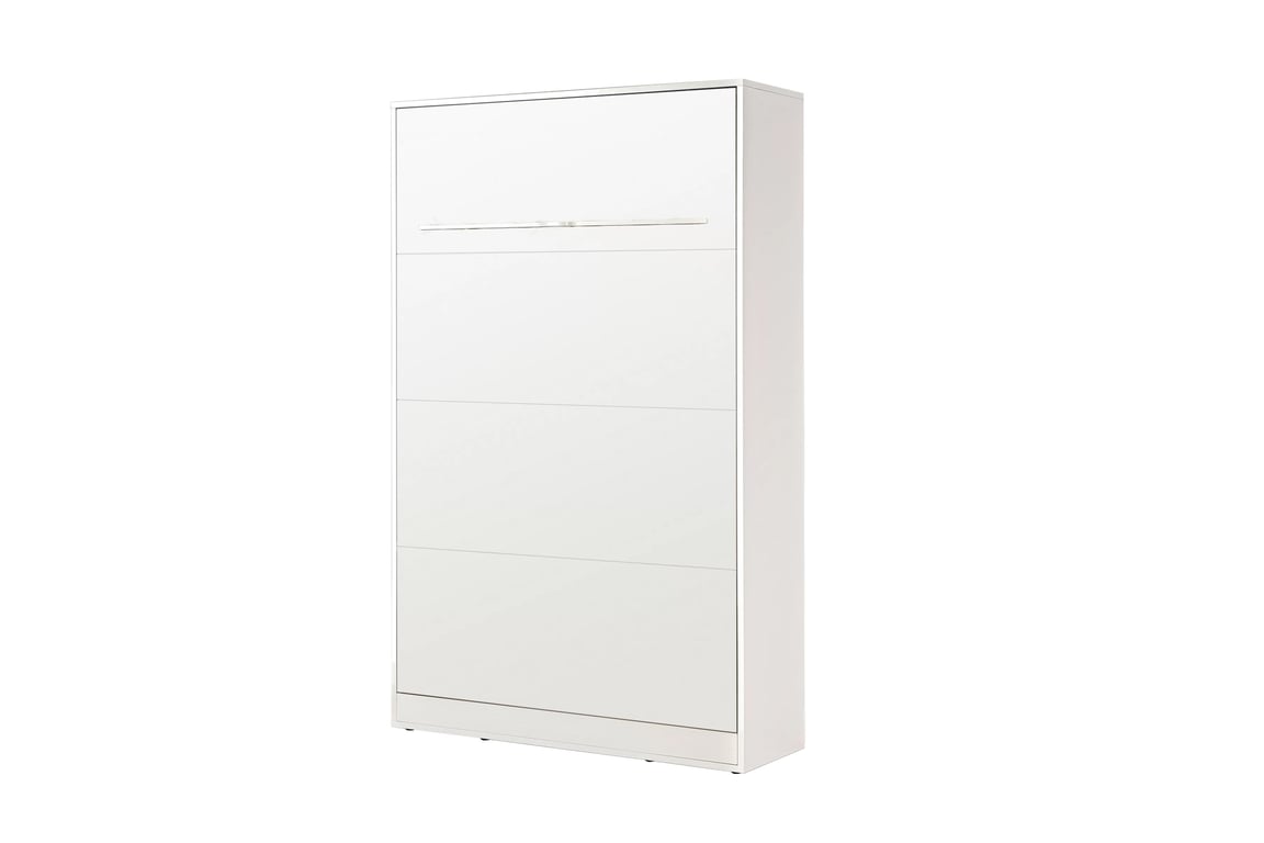 Vertikálna sklápacia posteľ Lomaro 120x200 - biela / biely úchyt Polkotapczan vertikálny Lomaro 120x200 - Biely / Úchytka Biely 