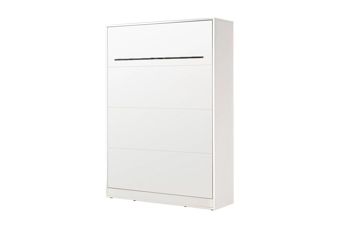 Vertikálna sklápacia posteľ Lomaro 140x200 - biela / čierny úchyt Polkotapczan vertikálny Lomaro 140x200 - biela / čierny 