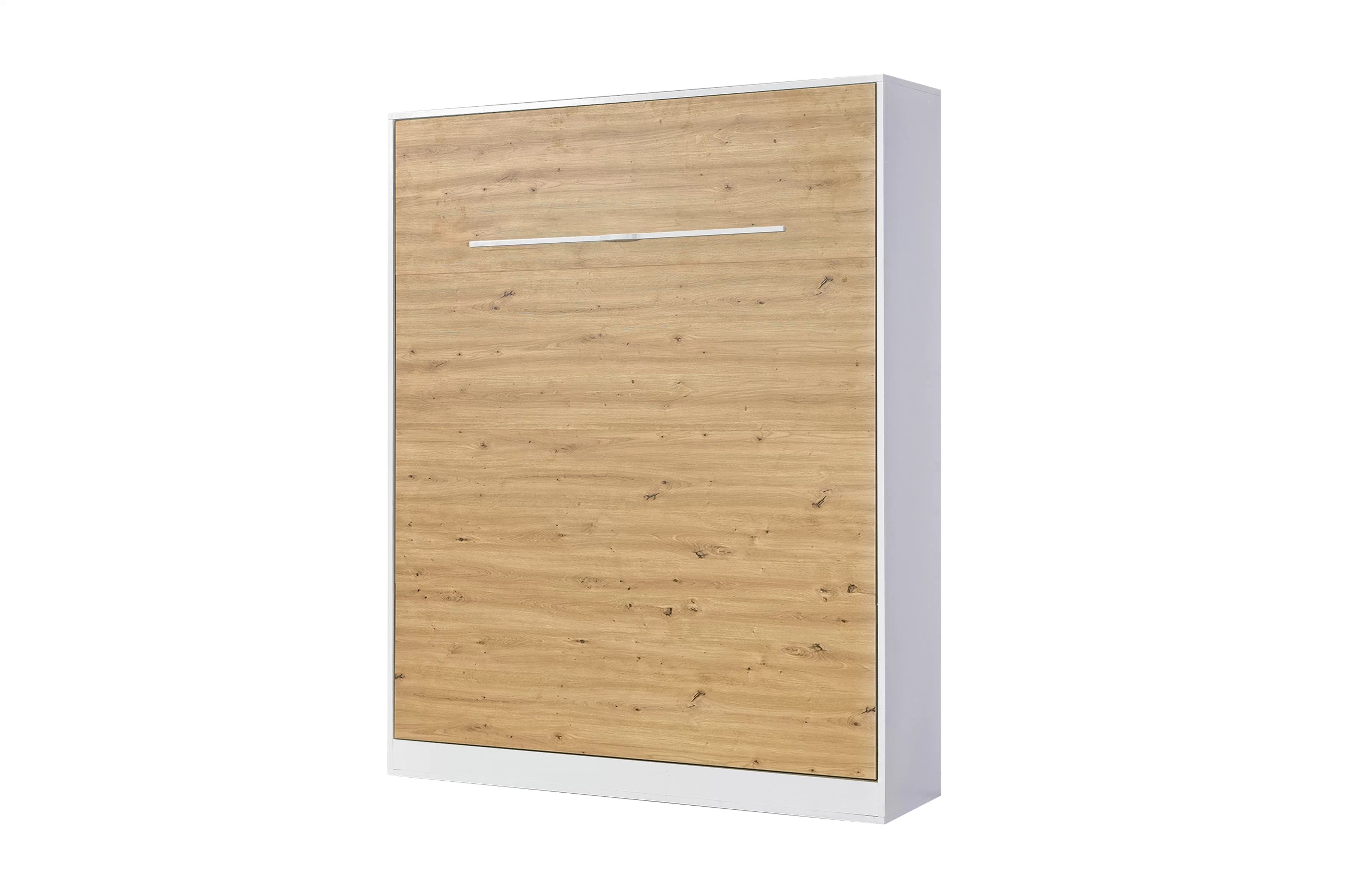 Sklápacia posteľ Lomaro V - 160x200 cm - dub artisan / biela Polkotapczan vertikálny Lomaro 160x200 - Dub artisan / Úchytka Biely