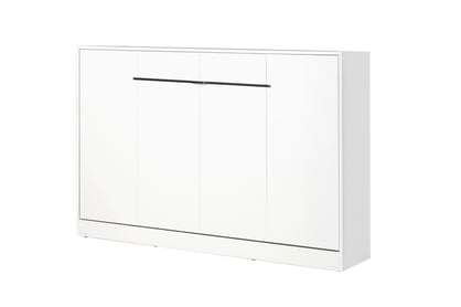 Horizontální půlpostel Lomaro 120x200 - bílá / černá úchytka Polkotapczan horizontální Lomaro 120x200 - bílá / uchwyt černá