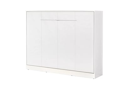 Horizontální půlpostel Lomaro 140x200 - bílá / bílá úchytka Polkotapczan horizontální Lomaro 140x200 - bílá / uchwyt bílá