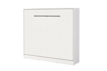 Horizontální půlpostel Lomaro 160x200 - bílá / černá úchytka Polkotapczan horizontální Lomaro 160x200 - bílá / uchwyt černá 