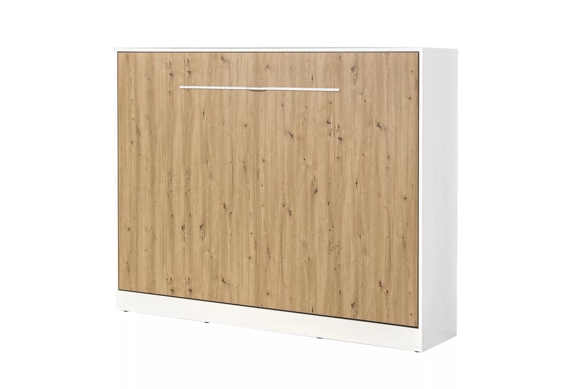 Horizontální půlpostel Lomaro 160x200 - dub artisan / bílá úchytka Polkotapczan horizontální Lomaro 160x200 - dub artisan / uchwyt bílá 
