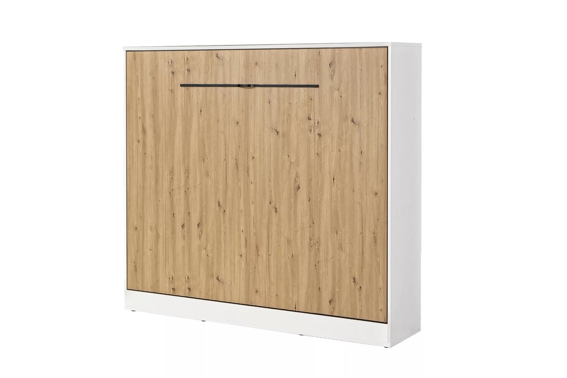 Horizontální půlpostel Lomaro 160x200 - dub artisan / černá úchytka Polkotapczan horizontální Lomaro 160x200 - dub artisan / uchwyt černá 