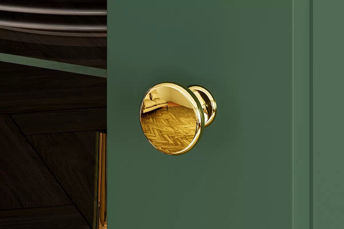 Vitrína Euras 01 presklená 55 cm - labrador / zlaté nožičky zlaté úchyty