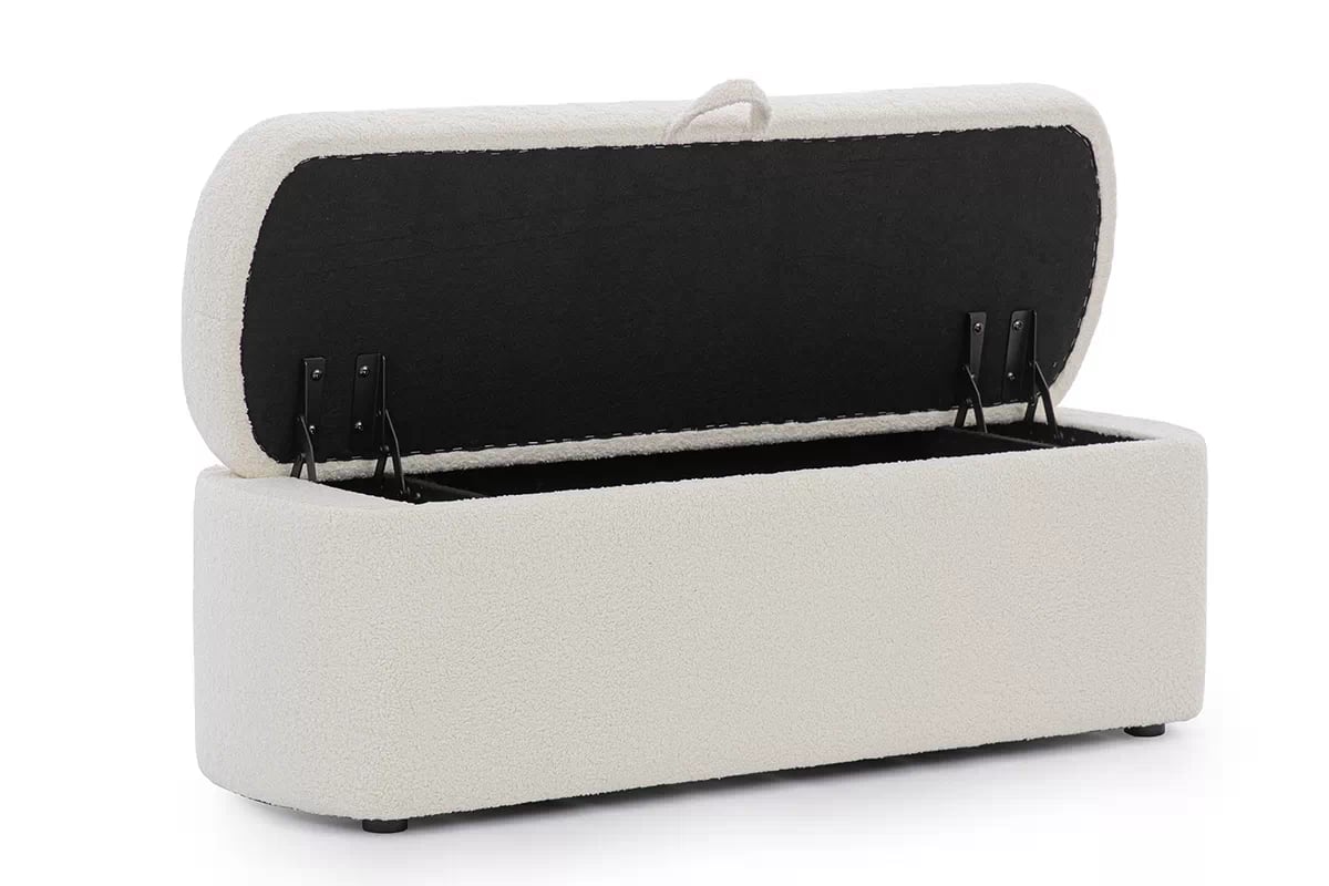 Puf čalúnená Nello Taburet s úložným priestorom