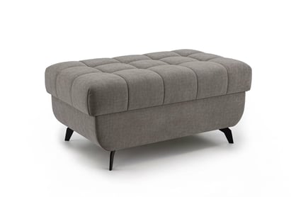 Taburetka Elarias - hnedá ľahkočistiaca pletenina Zoya 05