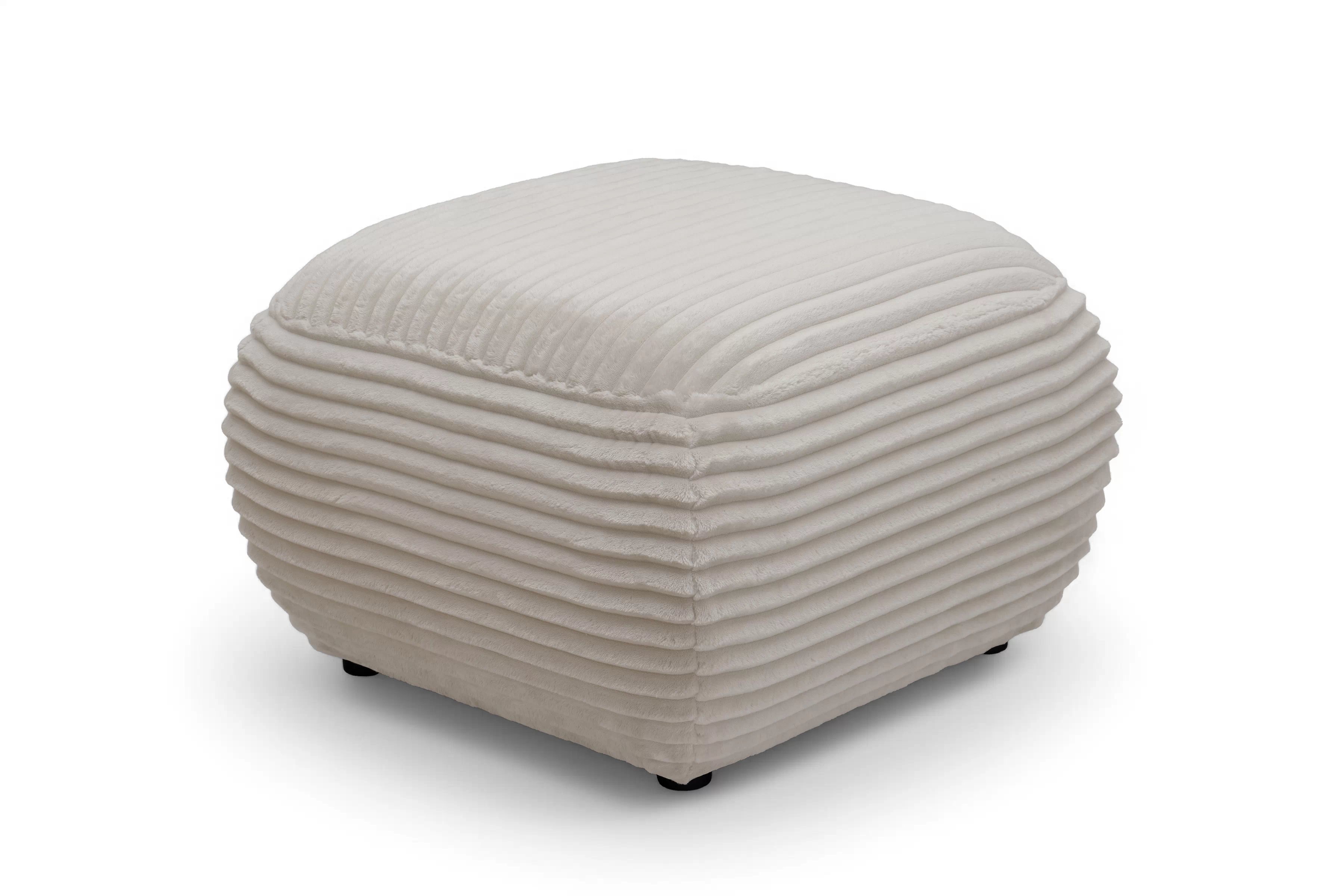 Taburet Lotulis - krémová Tilia 03 Taburet čalouněná Lotulis - Krémový plusz Tilia 03