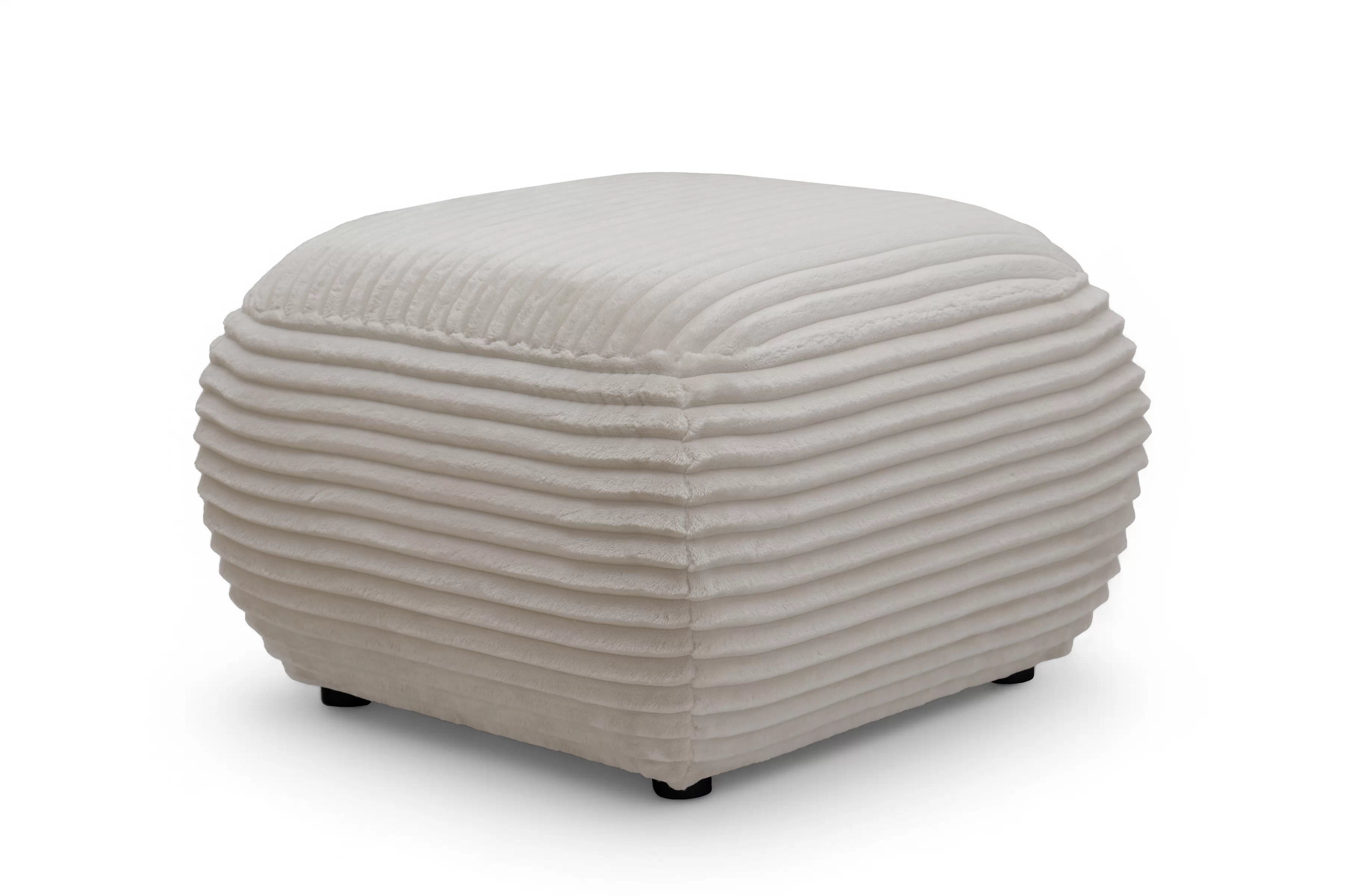 Taburet Lotulis - krémová Tilia 03 Taburet čalouněná Lotulis - Krémový plusz Tilia 03