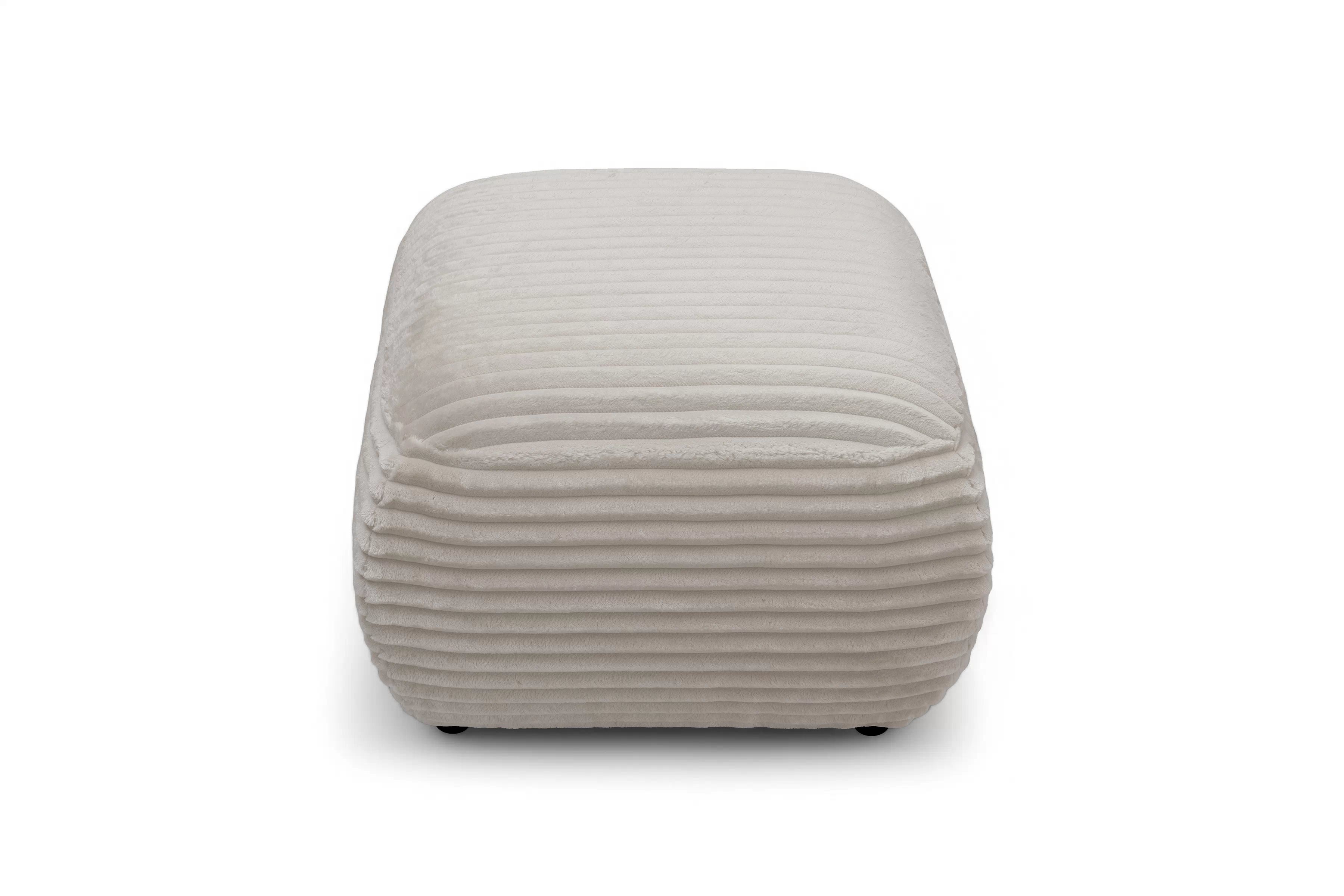 Taburet Lotulis - krémová Tilia 03 Taburet čalouněná Lotulis - Krémový plusz Tilia 03