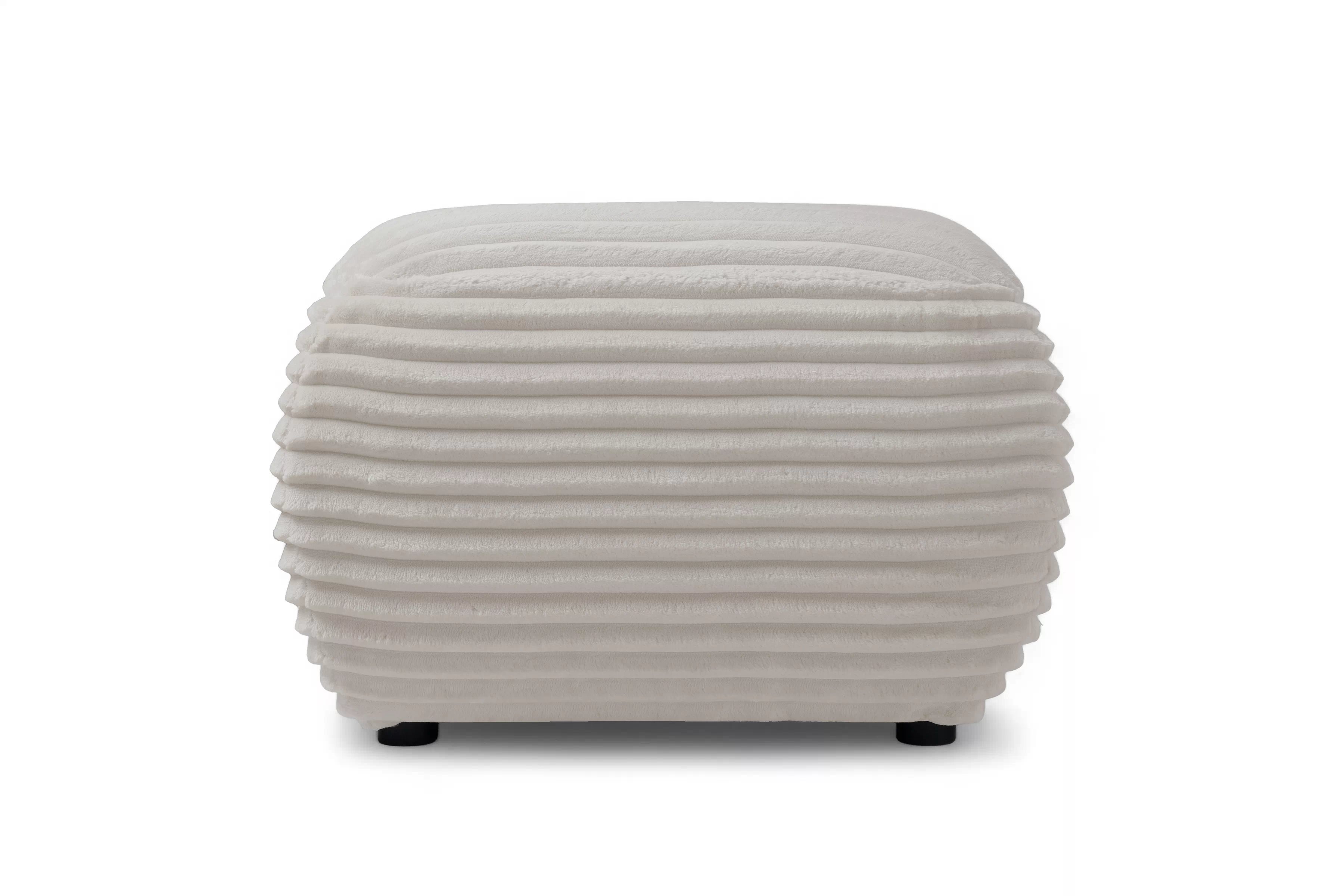 Taburet Lotulis - krémová Tilia 03 Taburet čalouněná Lotulis - Krémový plusz Tilia 03