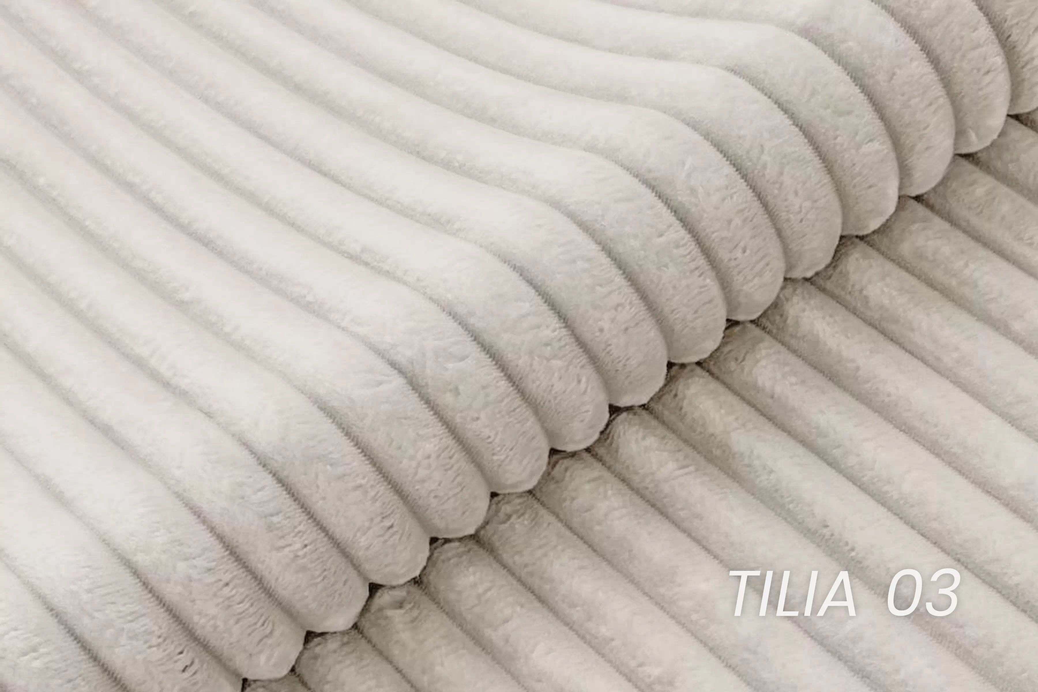 Taburet Lotulis - krémová Tilia 03 Taburet čalouněná Lotulis - Krémový plusz Tilia 03