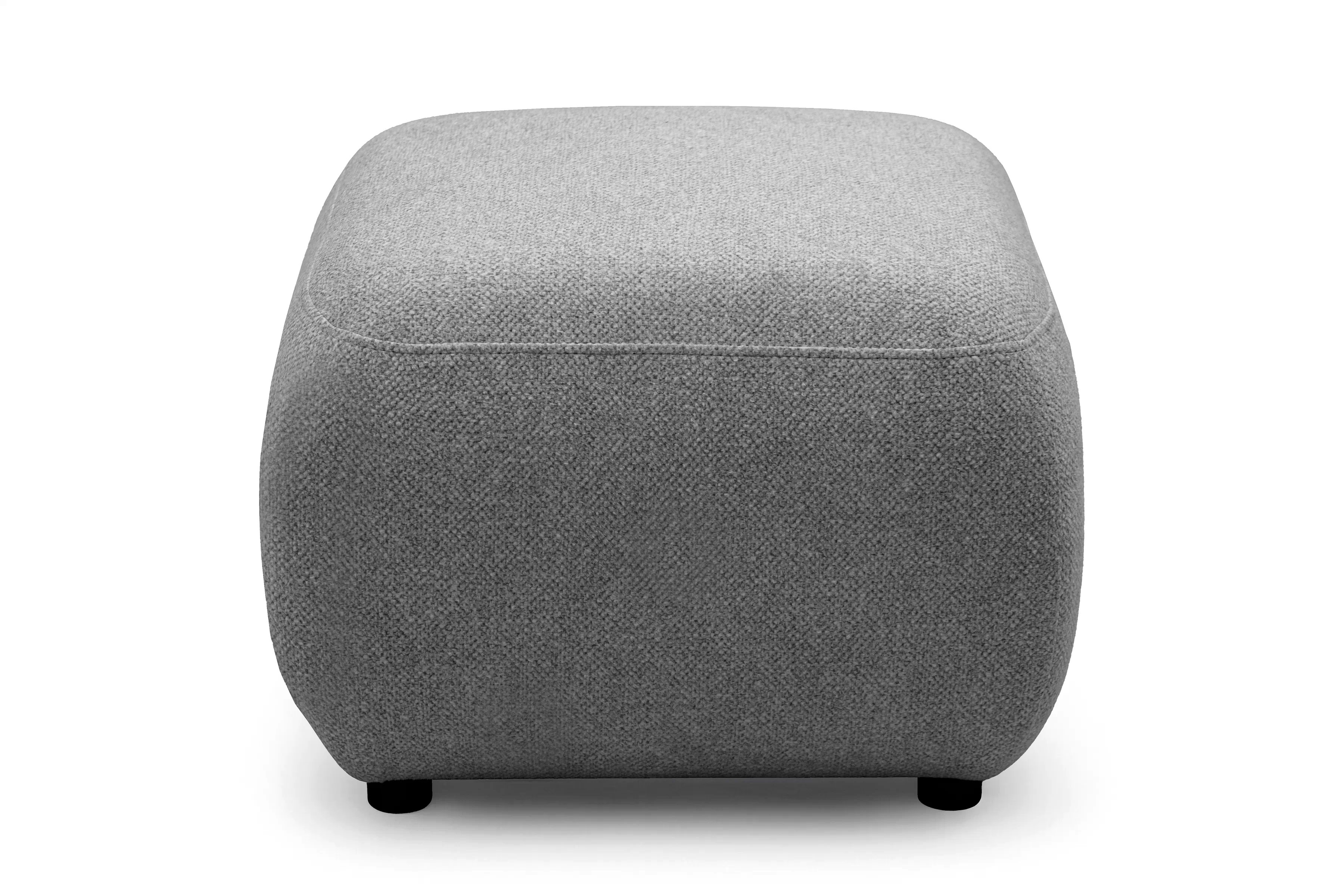 Pufa Lotulis - sivá hydrofóbna látka Blur 18 Taburet čalúnená Lotulis - šedá dzianina hydrofobowa Blur 18