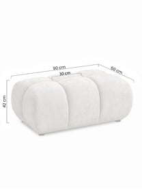 Čalouněná taburetka Lutario Mini - béžový šenil Vibe 08