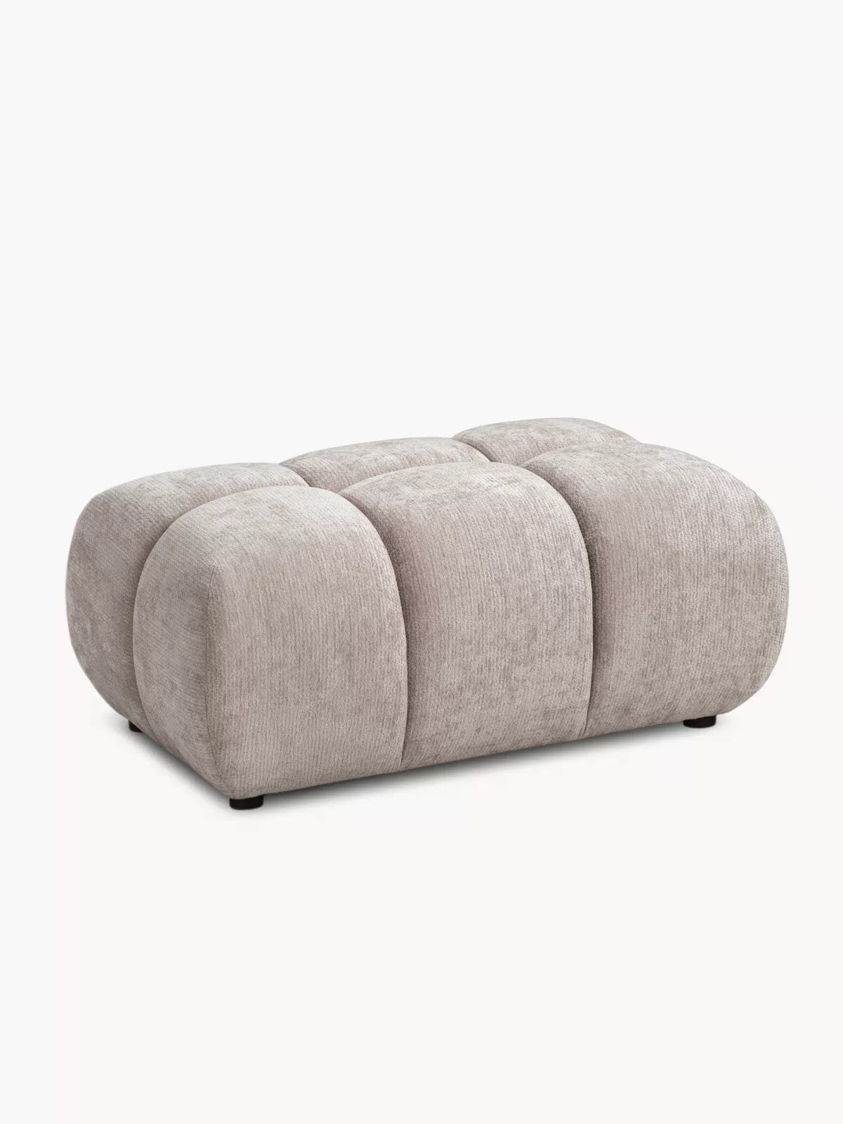 Čalouněná taburetka Lutario Mini - béžový šenil Vibe 08 Taburet čalouněná Lutario Mini - béžová šenil Vibe 08