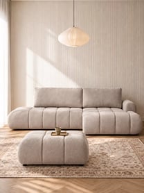 Čalouněná taburetka Lutario Mini - béžový šenil Vibe 08 Taburet čalouněná Lutario Mini - béžová šenil Vibe 08