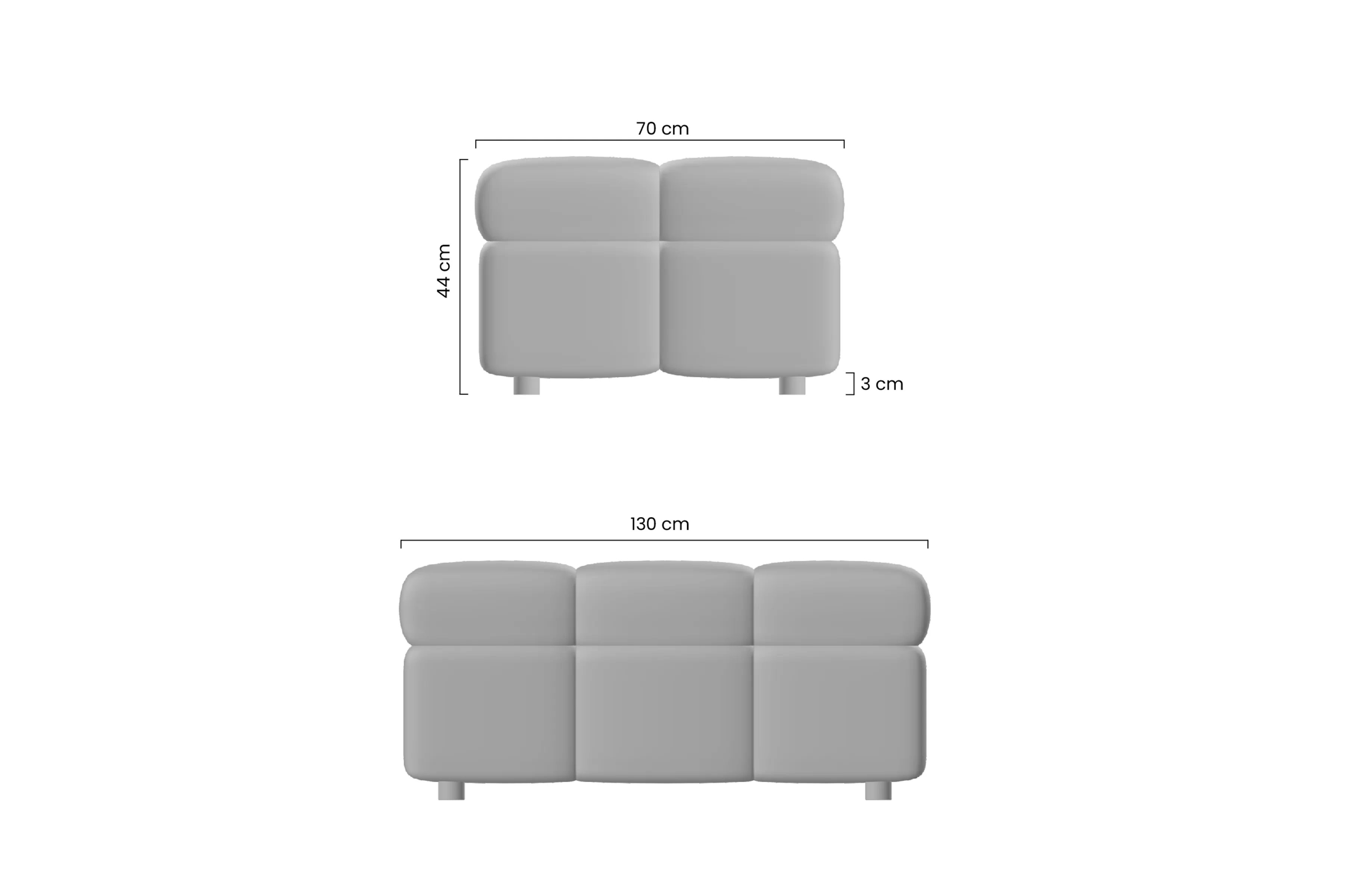 Moderná taburetka Magnelio - béžové buklé Catch me 02 Taburet čalúnená Magnelio - Béžová boucle Catch me 02