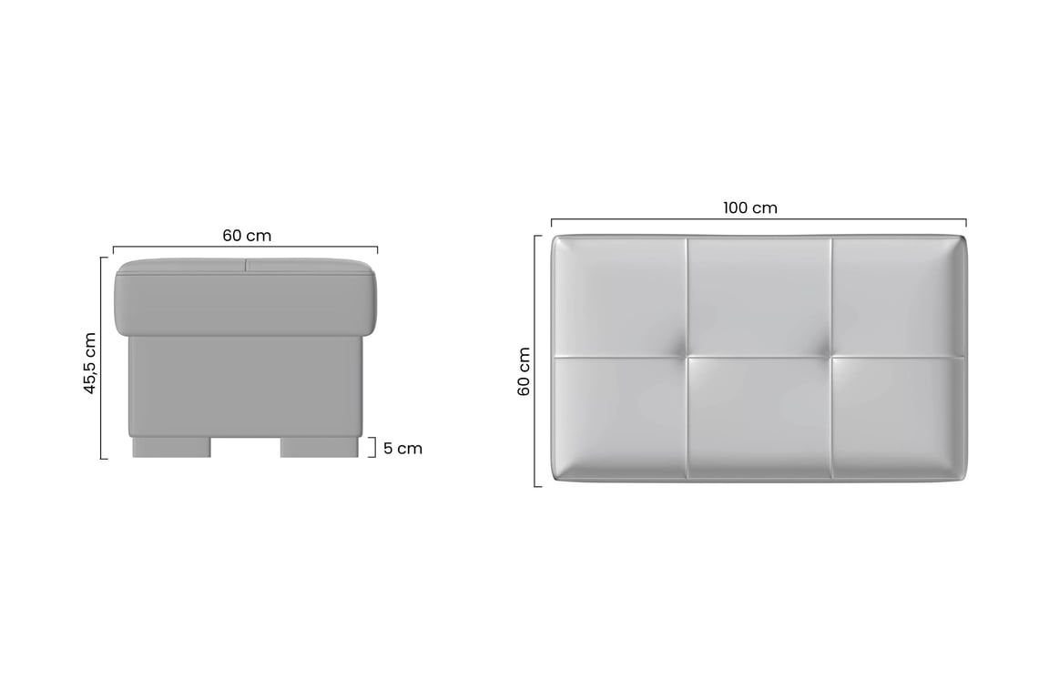 Čalouněný taburet Modeno XL Taburet čalouněná Modeno XL