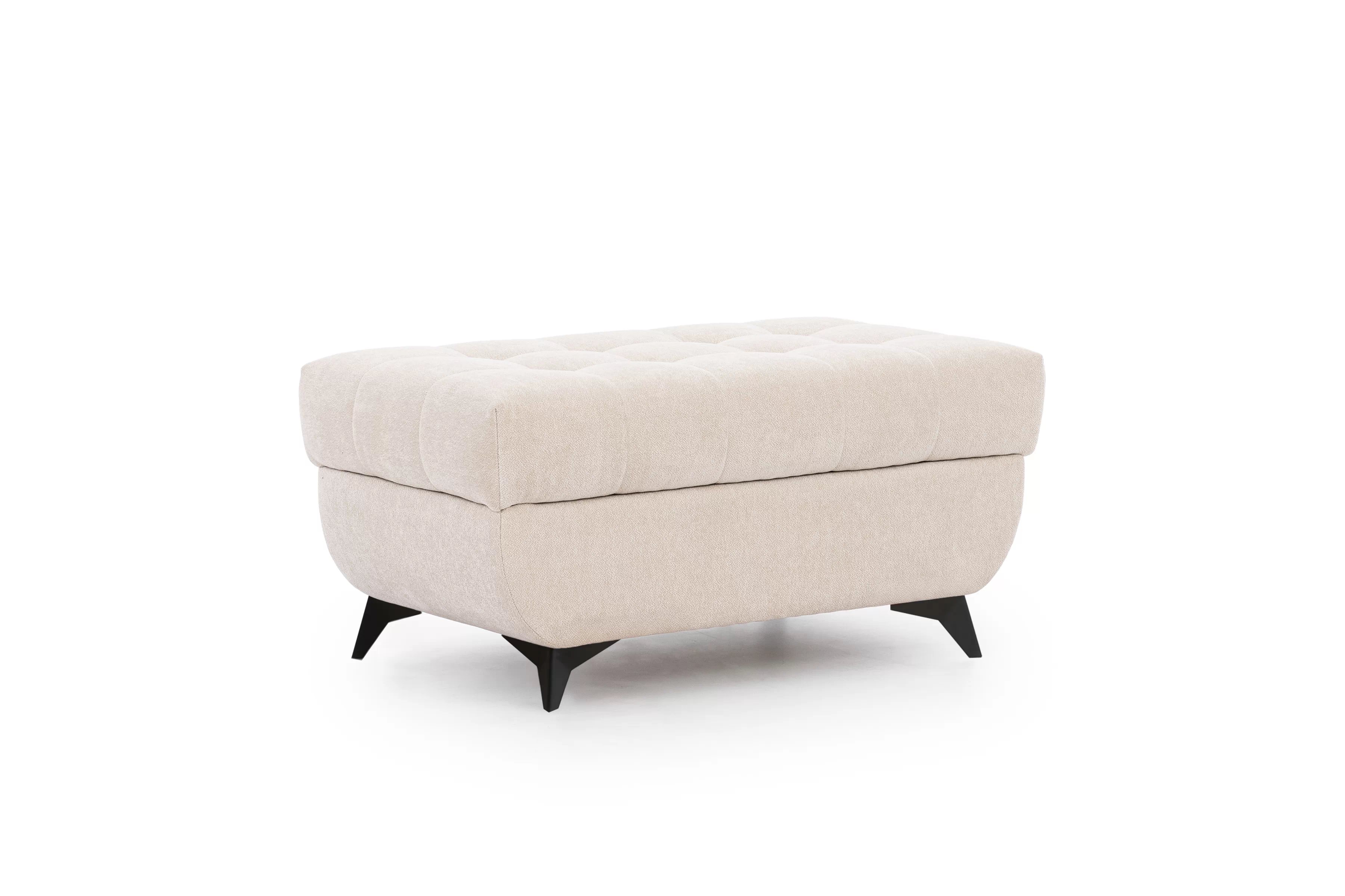 Taburet s úložným priestorom Dragonis - béžový šenil Ditra New 20 Taburet čalúnená s úložným priestorom Dragonis - béžový šenil Ditra New 20