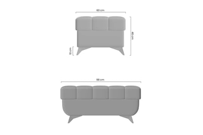 Čalouněný taburet Dragonis s úložným prostorem Taburet čalouněná s úložným prostorem Dragonis