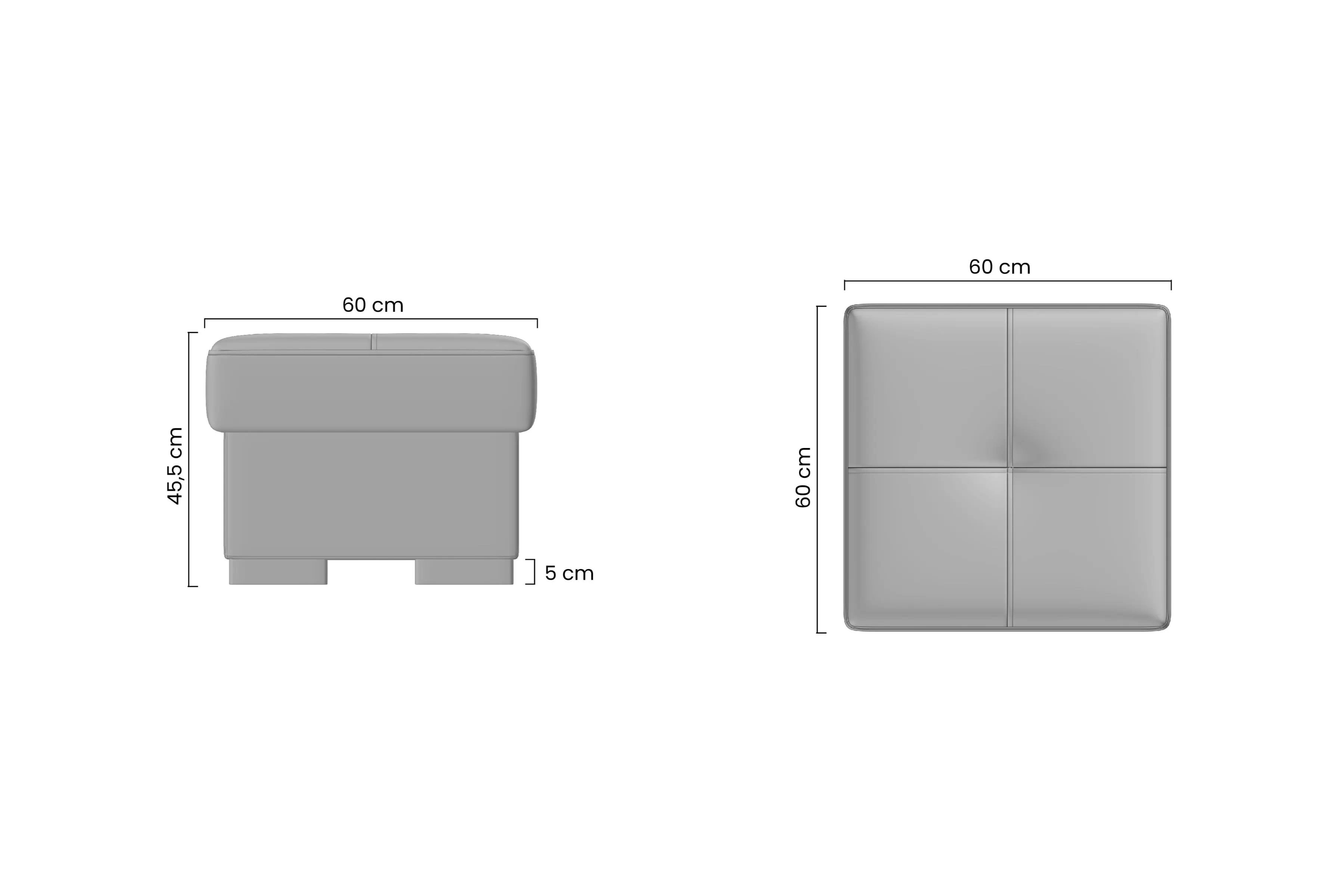 Taburetka Modeno Mini s úložným priestorom Taburet čalúnená s úložným priestorom Modeno Mini