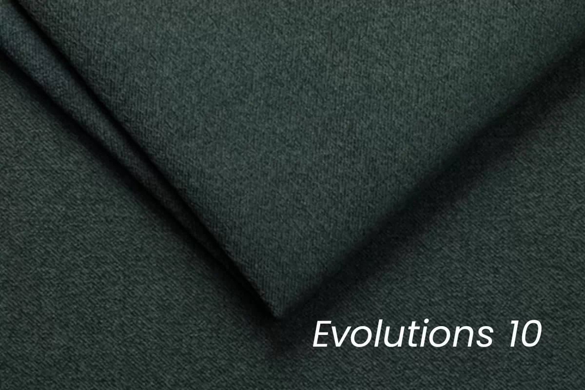 Taburet Luzi - zelený pletený potah Evolution 10 / černé nožky - Výprodej Taburet wypoczynkowa Luzi - zielona plecionka Evolution 10 (KR10717) / Nohy černá