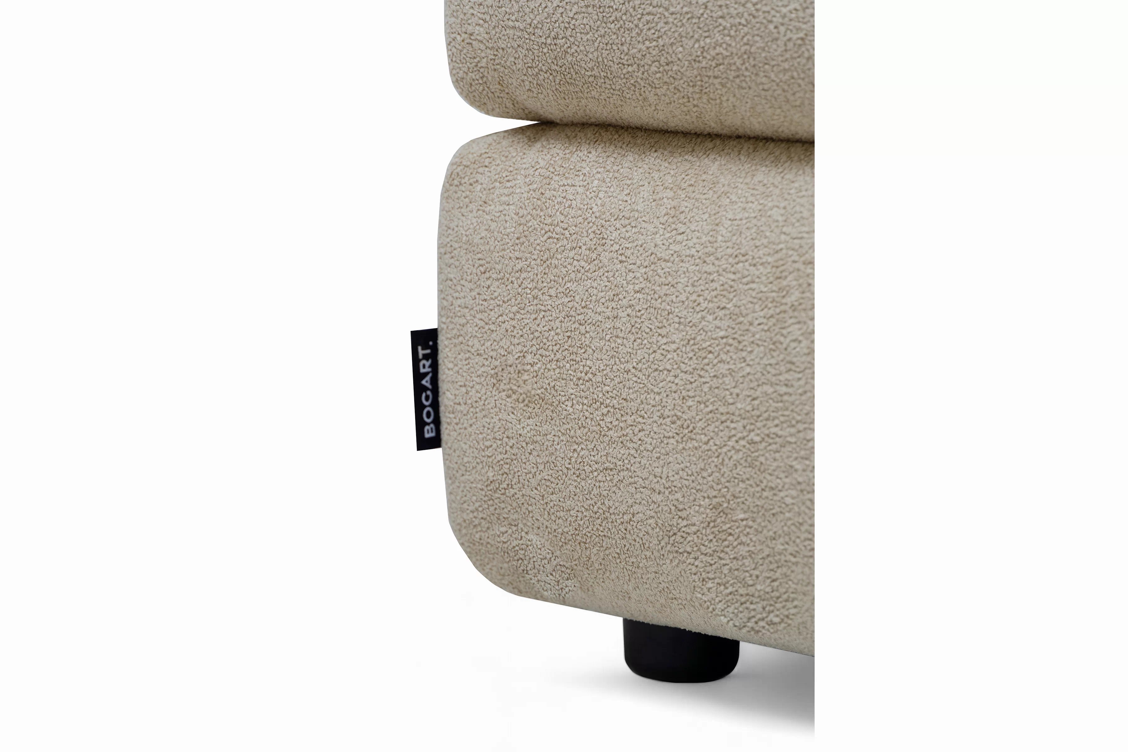 Taburet Tulia Mini - béžová Freya 210-03 + 210-05 - konec série PufaTulia Mini - béžová Pletenina Freya 210-03 + Freya 210-05 