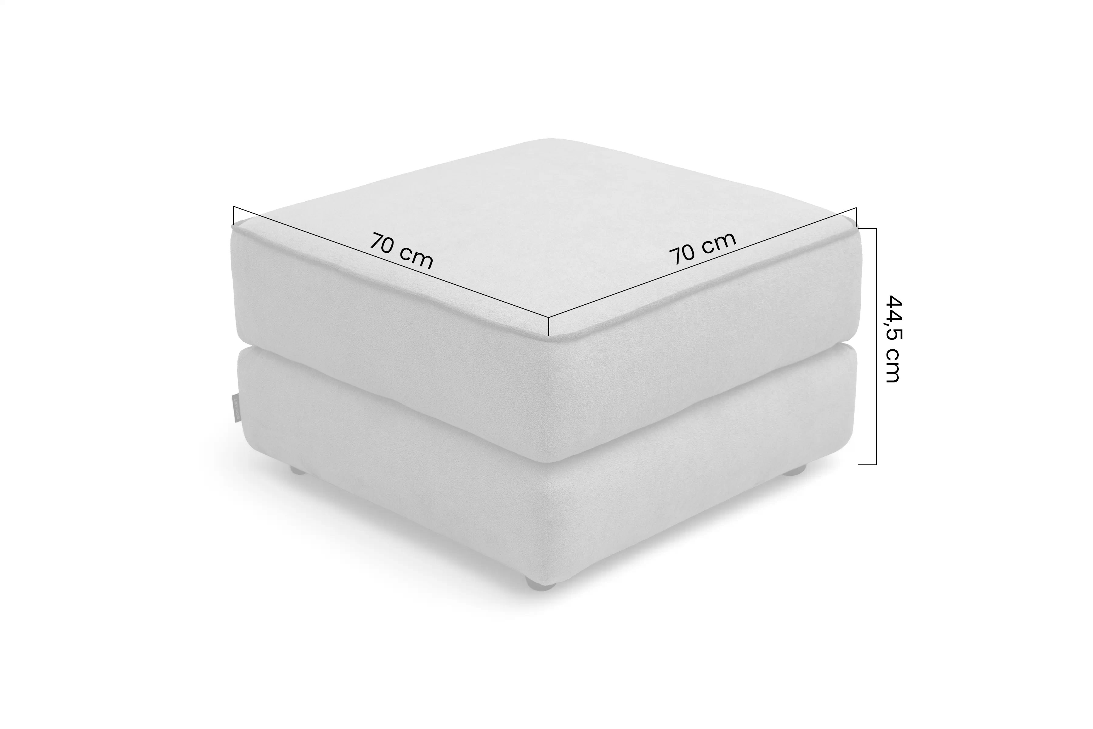 Taburet Tulia Mini - béžová Freya 210-03 + 210-05 - konec série PufaTulia Mini - béžová Pletenina Freya 210-03 + Freya 210-05 