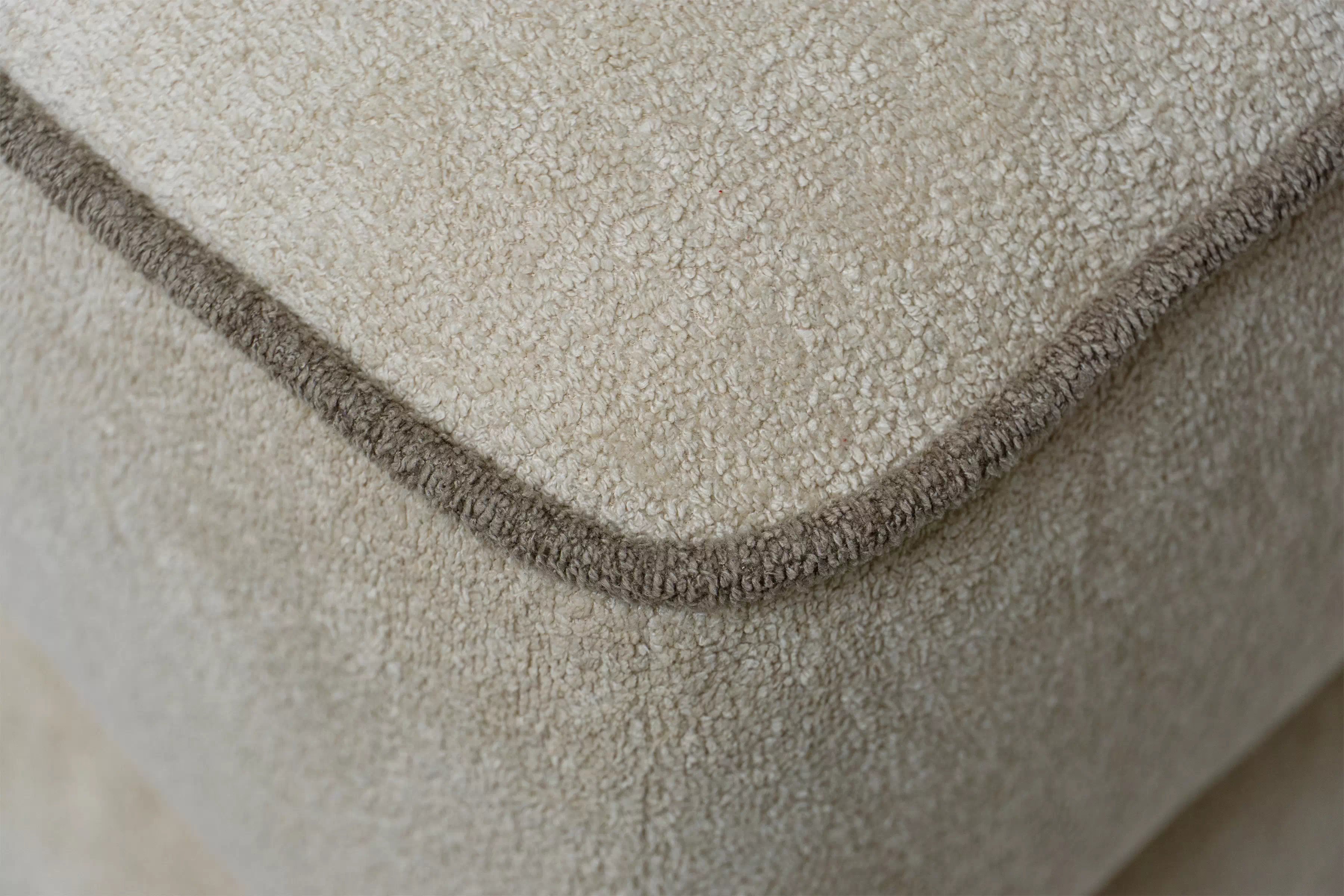 Taburet Tulia Mini - béžová Freya 210-03 + 210-05 - konec série PufaTulia Mini - béžová Pletenina Freya 210-03 + Freya 210-05 