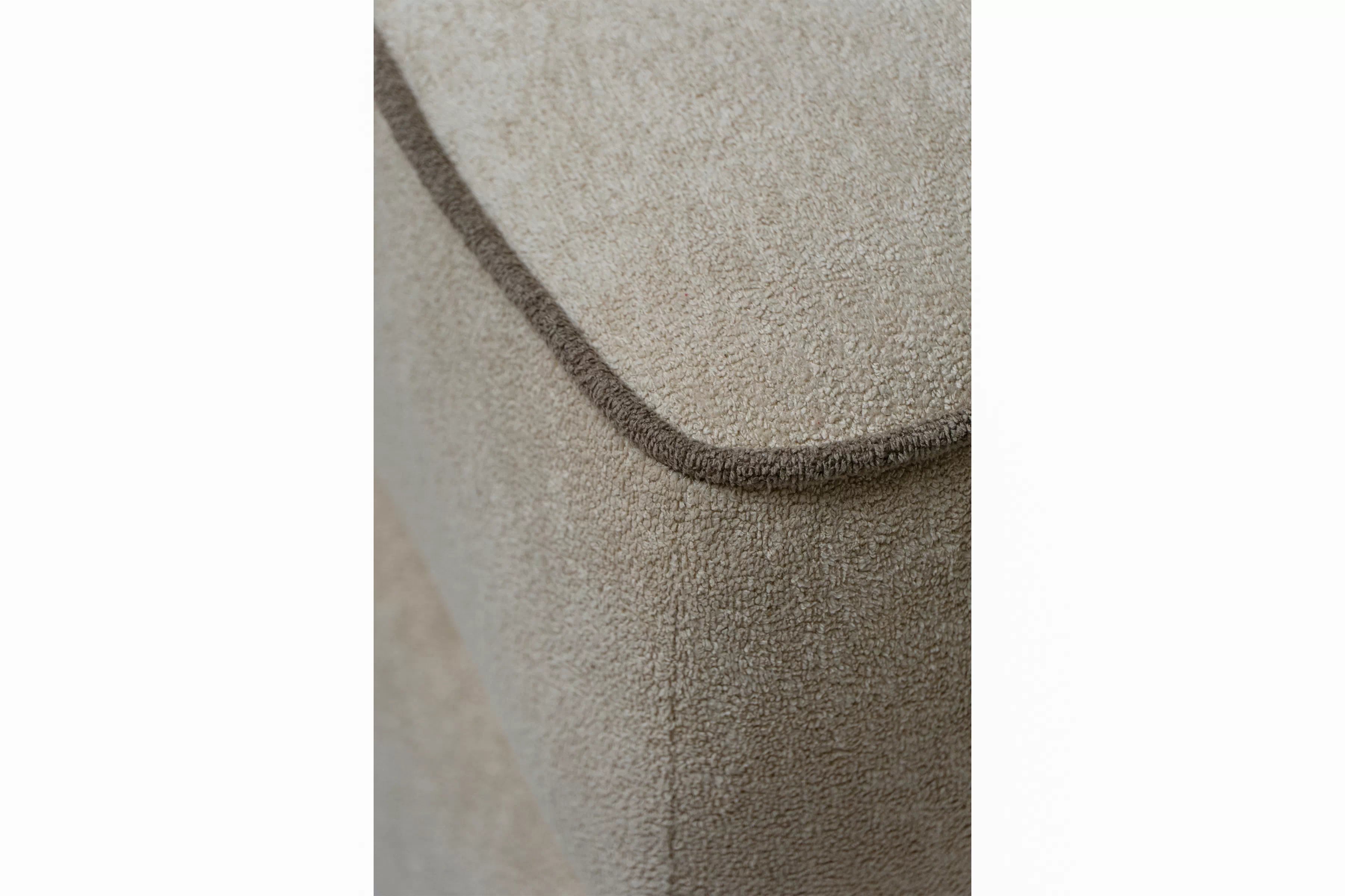 Taburet Tulia Mini - béžová Freya 210-03 + 210-05 - konec série PufaTulia Mini - béžová Pletenina Freya 210-03 + Freya 210-05 