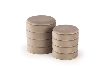 Taburetky 2 ks Pacho Zostava - zamat béžový