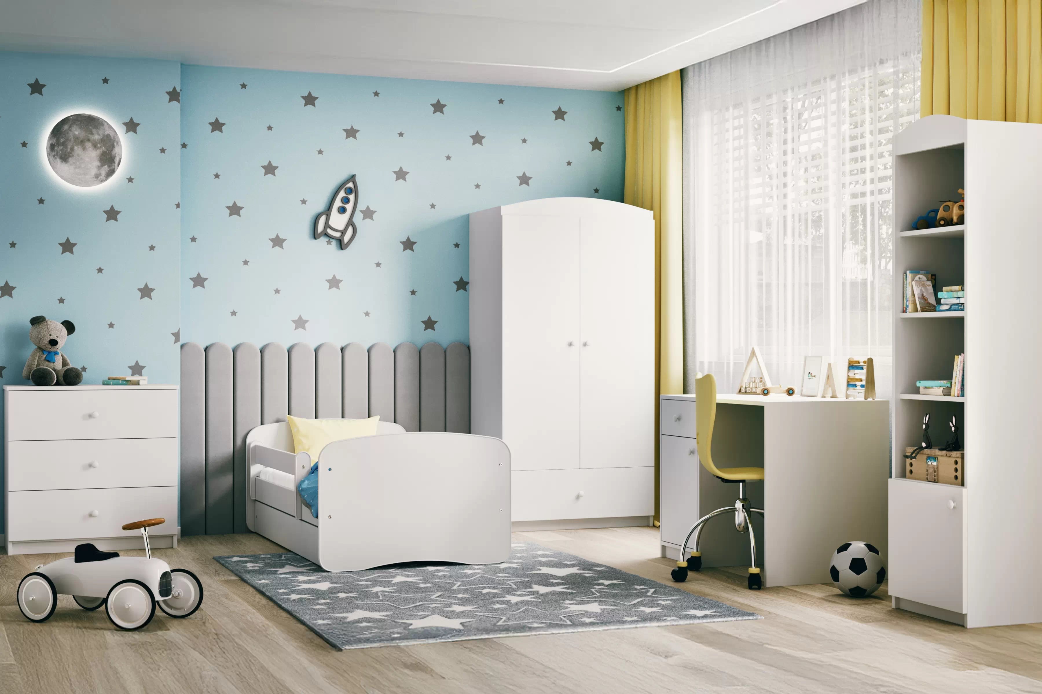 Detský regál Bonzo 46 cm - biela Regál Detský Bonzo 46 cm - Biely