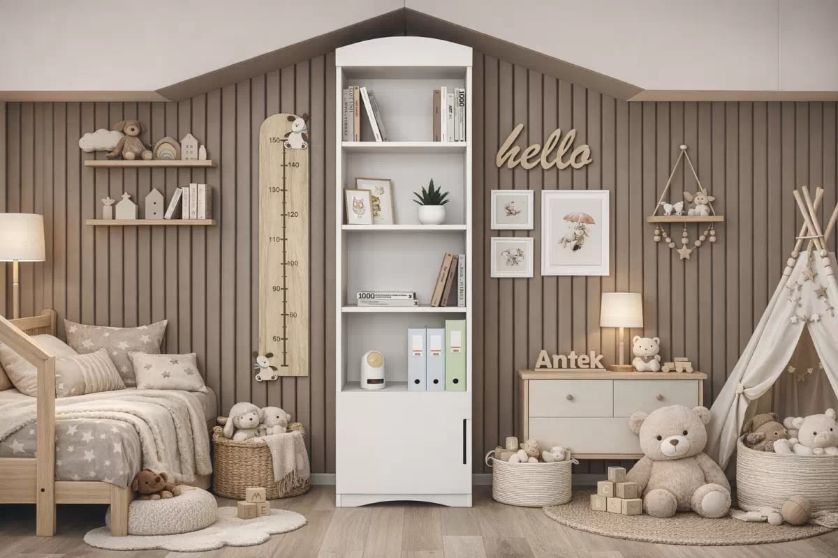 Dětský regál Guli 46 cm - bílý Regál dětský Guli 46 cm - bílá