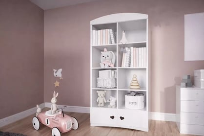 Detský regál Pateri 90 cm - biela Regál Detský Pateri 90 cm - Biely