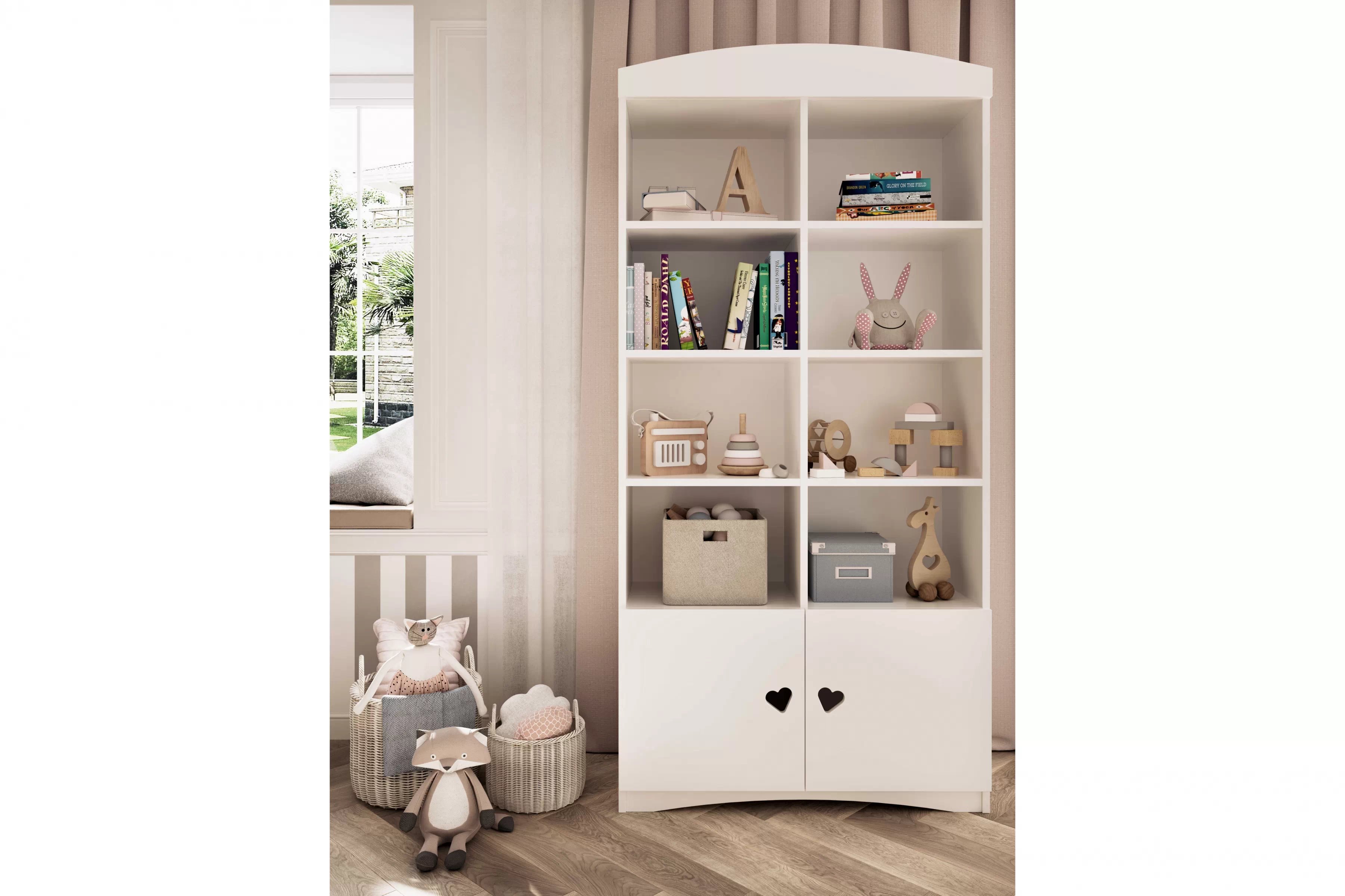 Dětský regál Pateri 90 cm - bílá Regál dětský Pateri 90 cm - bílá