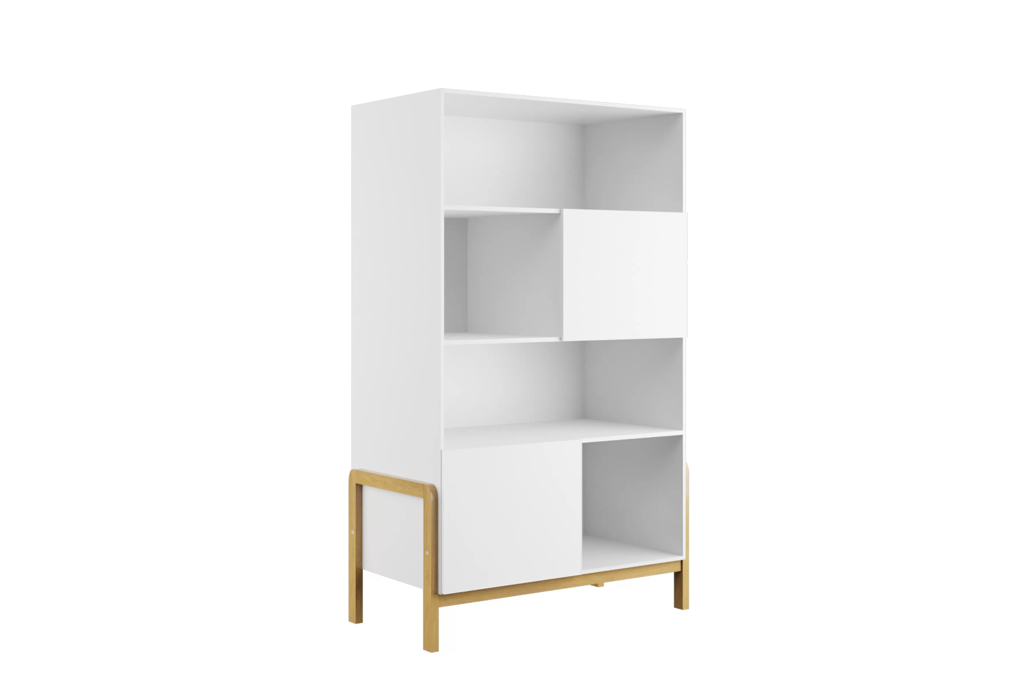 Detský regál Silia 90 cm - alpská biela / dub Regál Detský Silia 90 cm - Biela alpejska / Dub