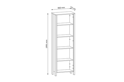 Regál Ertigo 66 cm - Dub wotan Regál Entiro 66 cm - Dub wotan