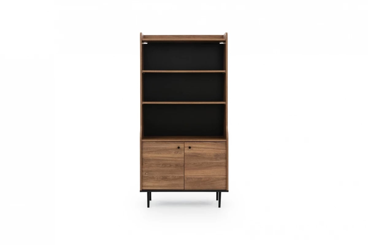 Regál Kastelio - brandy castello Regál z czarnymi uchytami