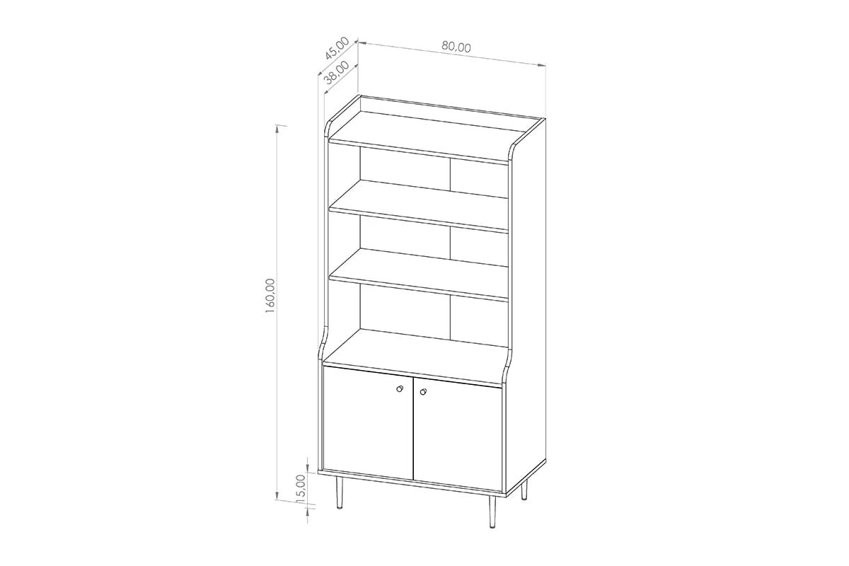 Regál Kastelio - brandy castello Regál vysoký