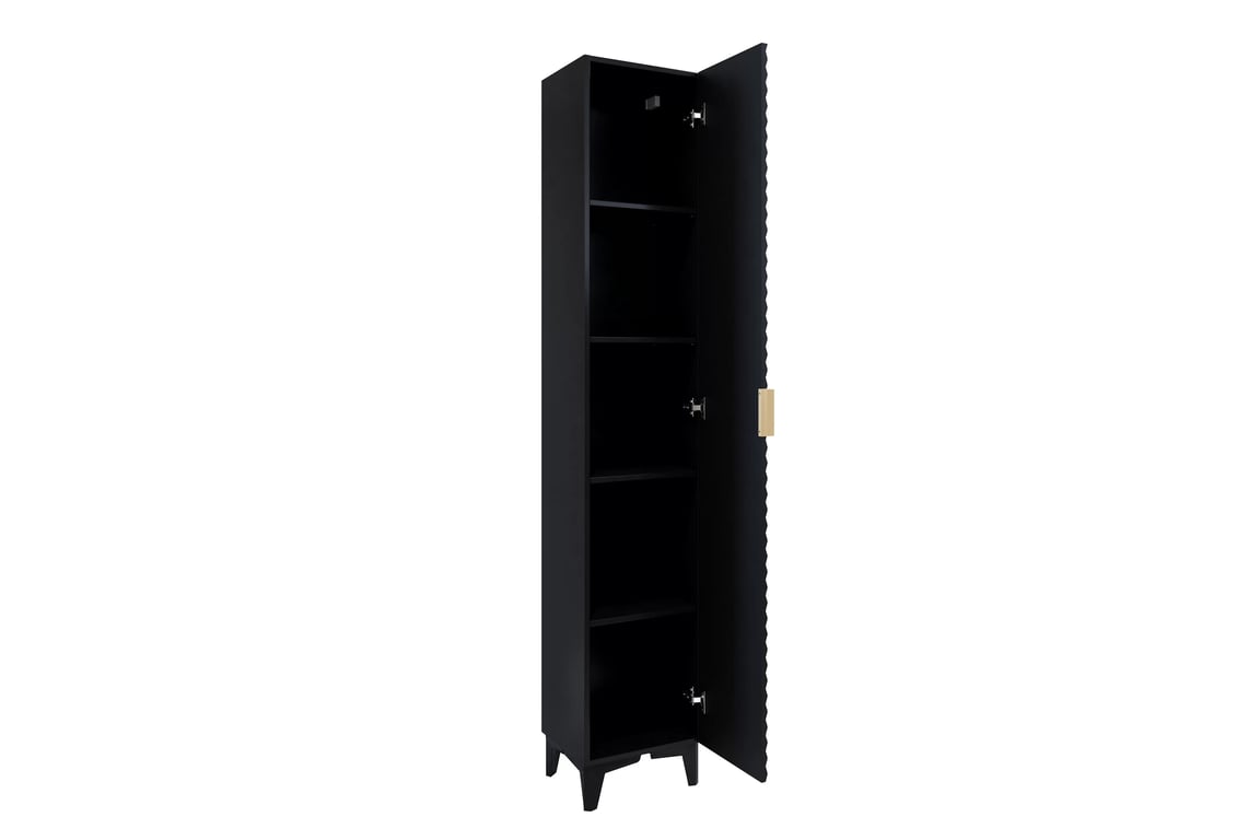Koupelnový regál Laura 35 cm - černá Regál lazienkowy Laura 35 cm - černá onyx / černá - piramidki