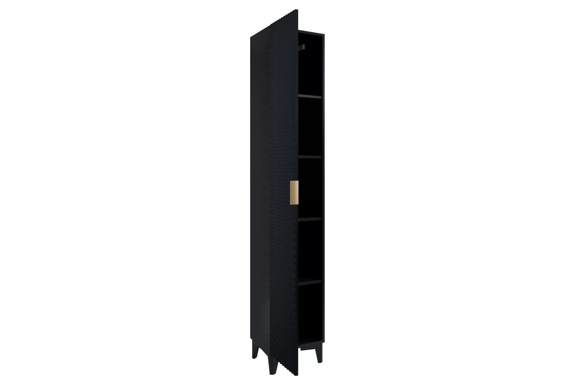 Koupelnový regál Laura 35 cm - černá Regál lazienkowy Laura 35 cm - černá onyx / černá - piramidki